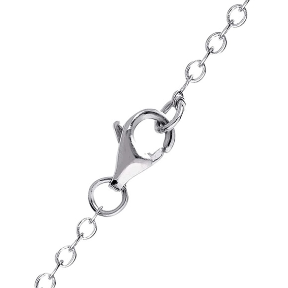 18k Diamond Cinderella Glass Slipper Necklace - Picture 9 of 9